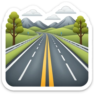 CARRETERA sin cuadro pero con paisajes de lado 

 sticker
