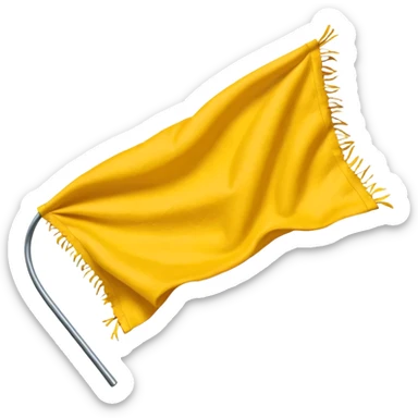 Small NFL penalty flag sticker