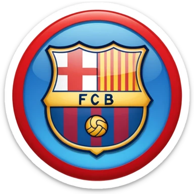Fcb logo sticker