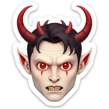 Ange diabolique homme sticker