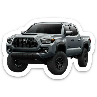 2023 trd pro tacoma dark grey  sticker