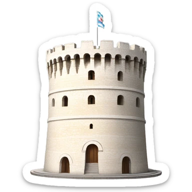 Thessaloniki white tower sticker