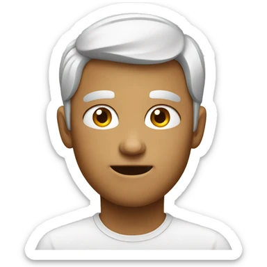 Apple Style Emoji which is suffering sticker