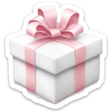 Light pink Christmas gifts under a white Christmas tree  sticker