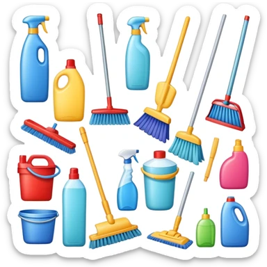 Buy me cleaning supplies  sticker