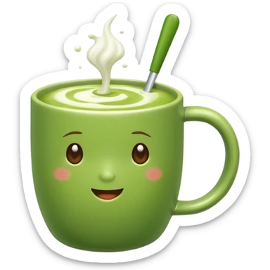 matcha drink sticker