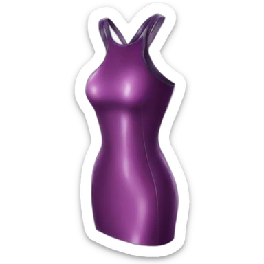 Latex dress sticker
