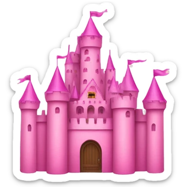 Pink castle  sticker