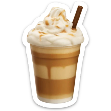 caramel frappe sticker