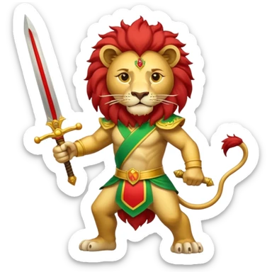 Lion and sun iran flag sticker