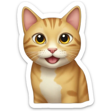 cat-happy-happy sticker