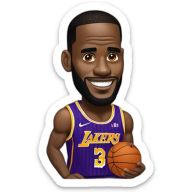 lebron james qui se couvre les jambes sticker