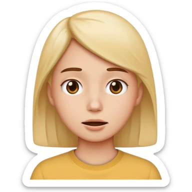 Fantasy human portrait emoji, visible cold breath effect near mouth, winter atmosphere, calm expression, minimal visual effect, clean readable emoji style, male/female variant
 sticker