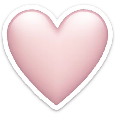 Light pink heart sticker