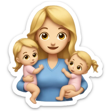 Wendy taking care of babies  sticker