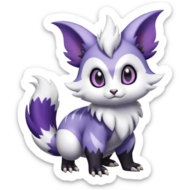 Shiny Furret-Absol-Noibat-Hybrid (Full body) sticker