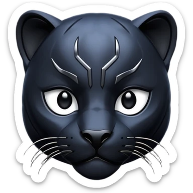 realistic black panther leopard noir sticker