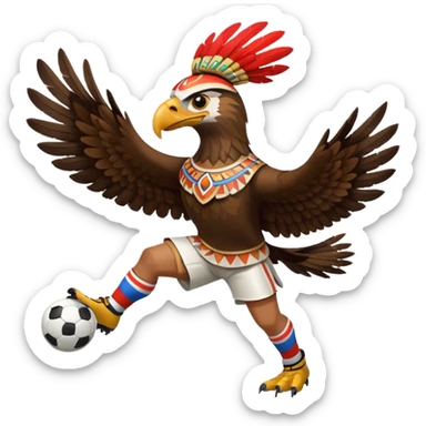 aguila azteca çque juega futbol sticker
