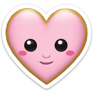 Cute pink hearts with a hint of glitter gold sticker