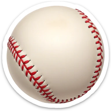 Cinematic Realistic Baseball Scene Emoji, depicted as an action-packed moment of a baseball in play with dynamic motion blur and crisp detailed textures, rendered with vibrant nostalgic lighting that captures the spirit of America's favorite pastime. sticker