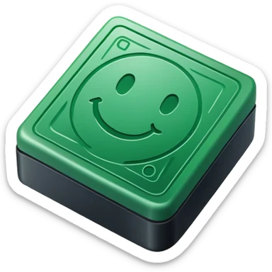 green approved stamp sticker