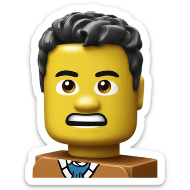 a lego block sticker