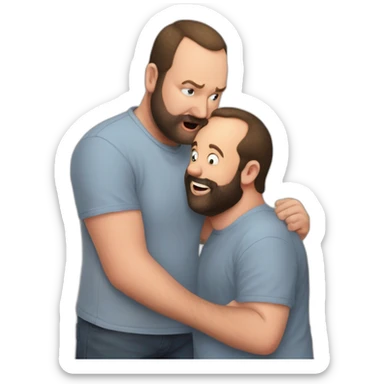 tom segura kissing bert kreischer sticker