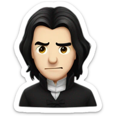Snape disgust with arm crossed sticker