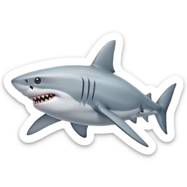 tiburón con zapatos sticker