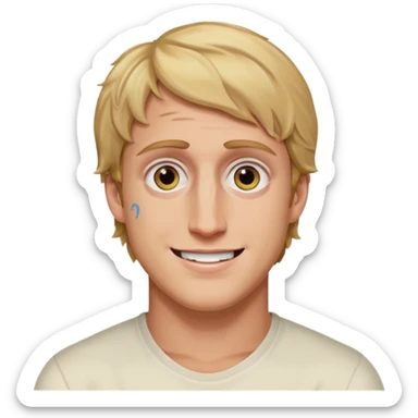 Logan Paul with Dead eyes smile sticker