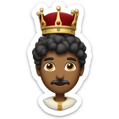 A king with hat sticker