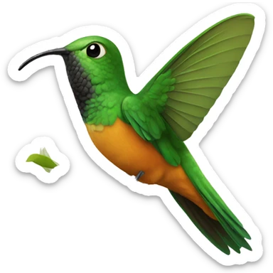 emoji de un colibrí  sticker