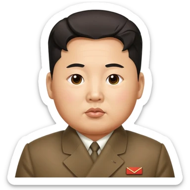 photorealistic Kim Jong-un sticker