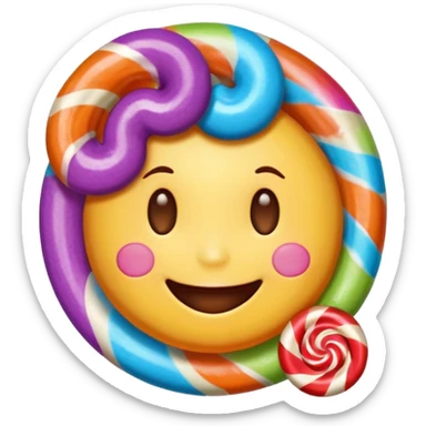single charactarized personified candy sweet treat sticker