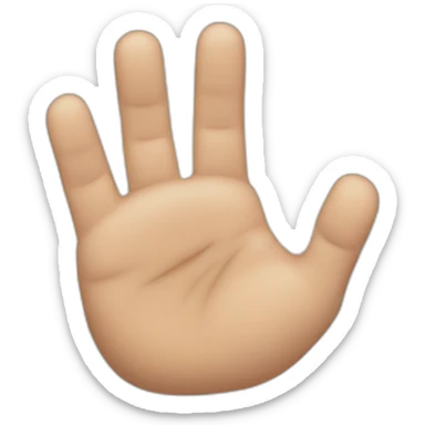 6 fingered hand sticker