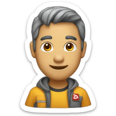 coração vai e vem sticker