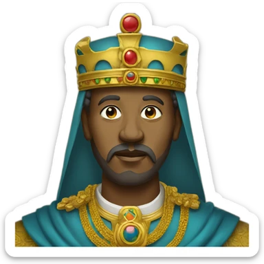 emperor menelik of ethiopia sticker