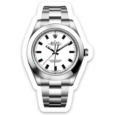 Rolex white and black watch sticker