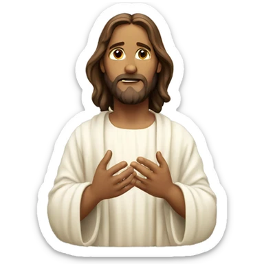 jesus christ pray sticker