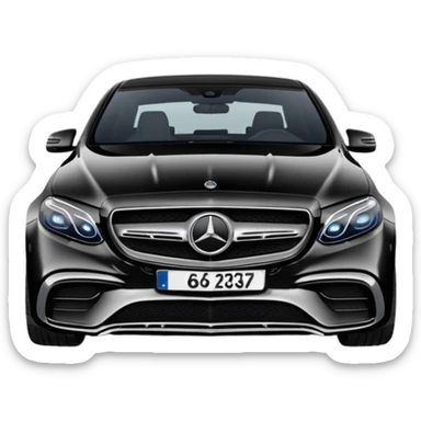 Mercedes Benz E 63 S 2017-2023 edition Black Matte sticker