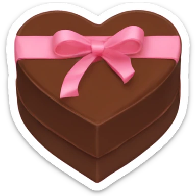 heart chocolate box sticker