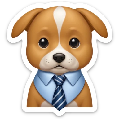 My dog whereing a tie  sticker