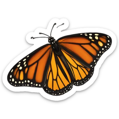 monarch butterfly sticker