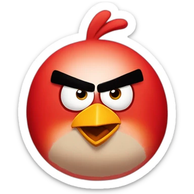 angry birds red sticker