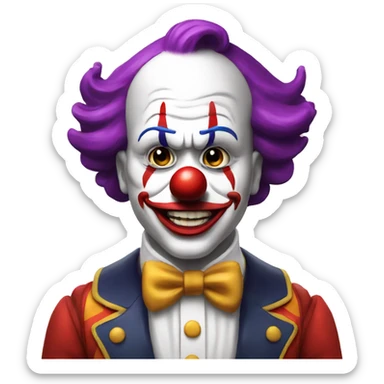 Popo y payaso sticker