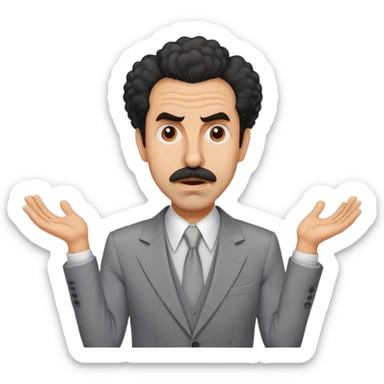 Borat causing chaos sticker