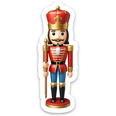 Aesthetic Christmas nutcracker sticker
