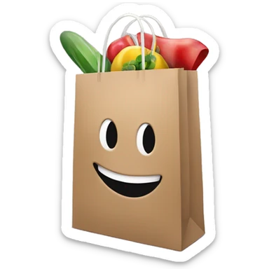 black friday cyber monday shopping bag commerce sticker