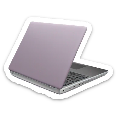 mauve laptop sticker