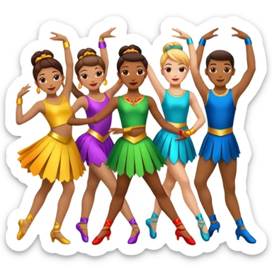 dancers sticker